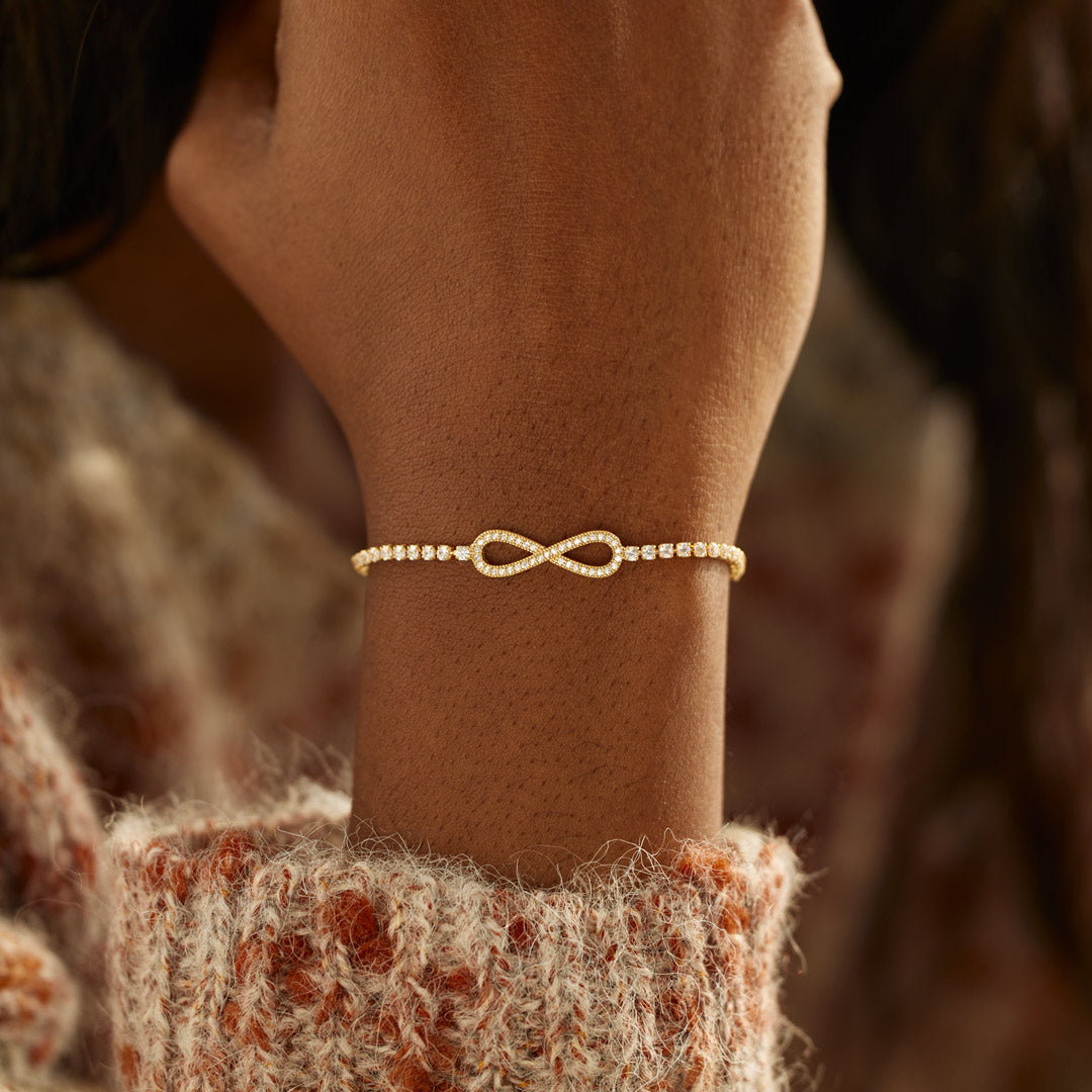 Best Friend Forever Pavé Infinity Bracelet
