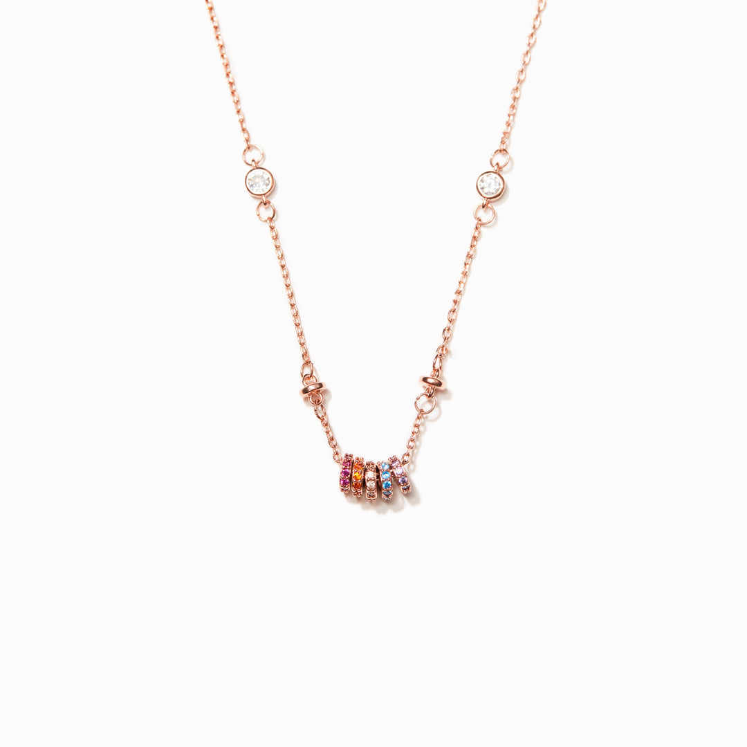 You Are A Rainbow Spacer Necklace