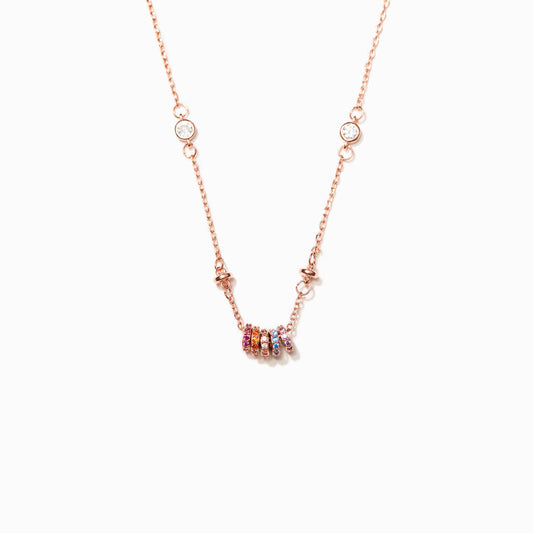You Are A Rainbow Spacer Necklace