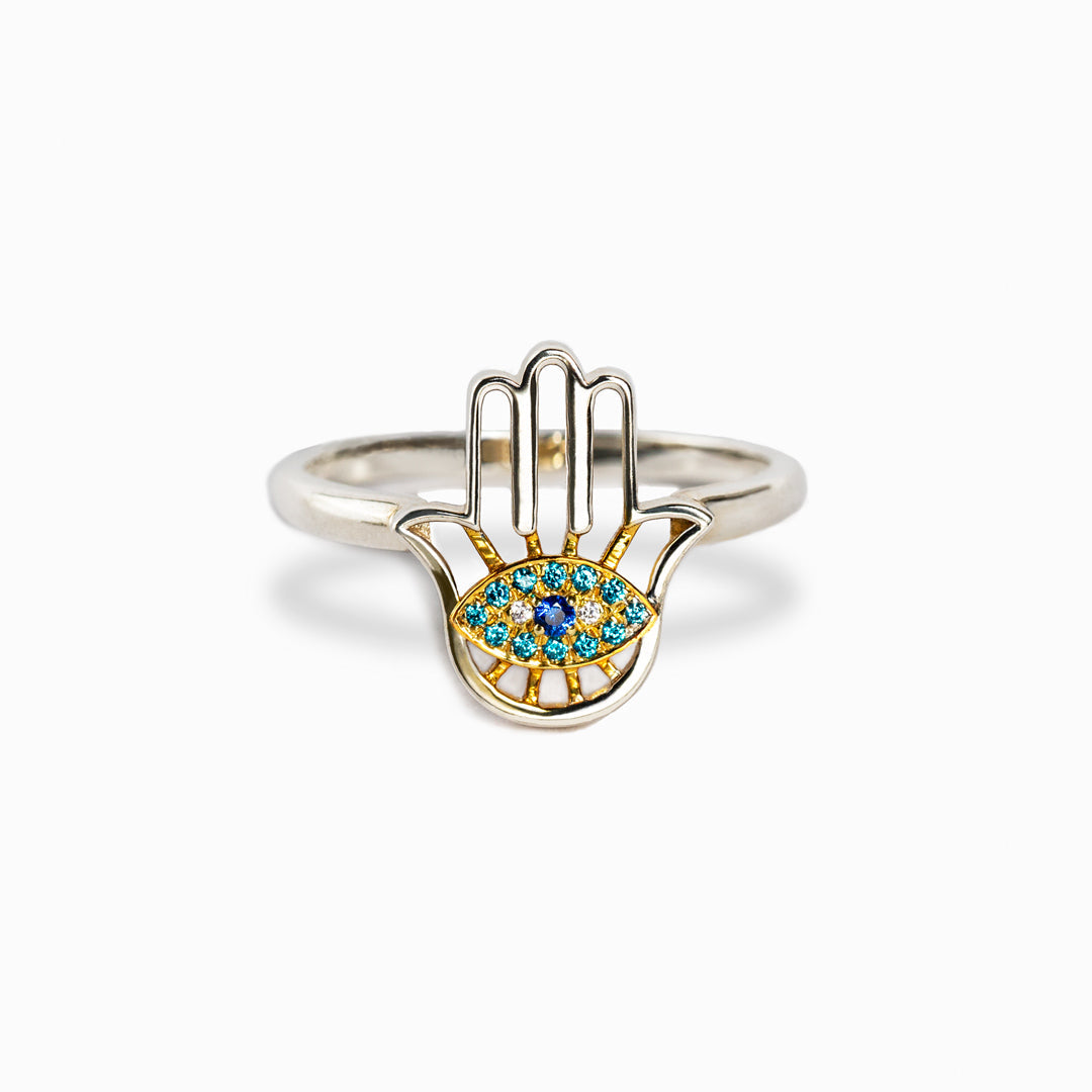 You're Always Protected Hamsa Ring