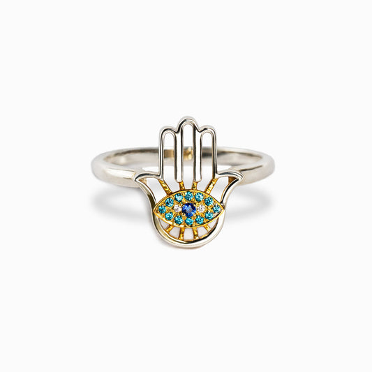 You're Always Protected Hamsa Ring