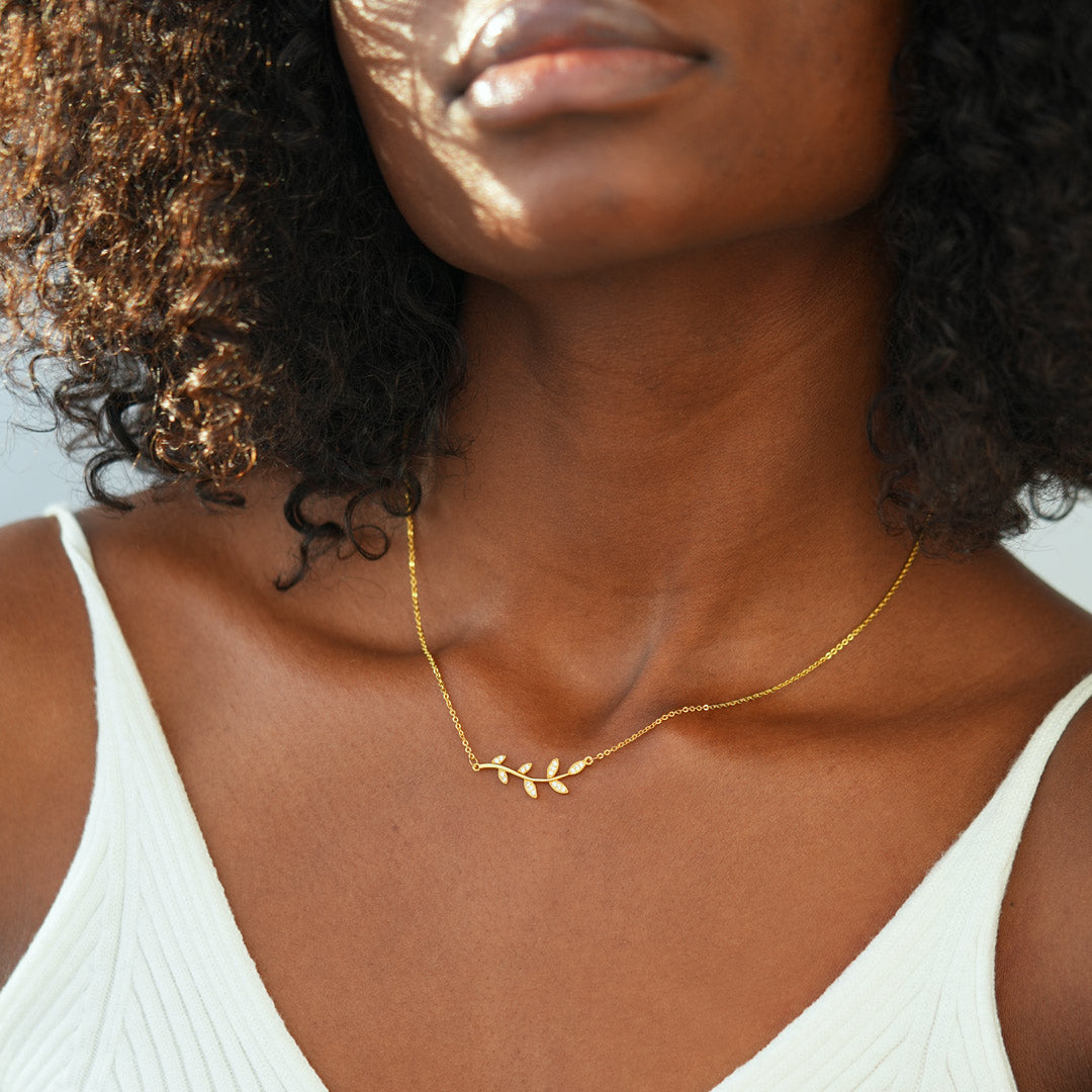 Be-Leaf in Yourself Like I Do Tree Leaf Necklace