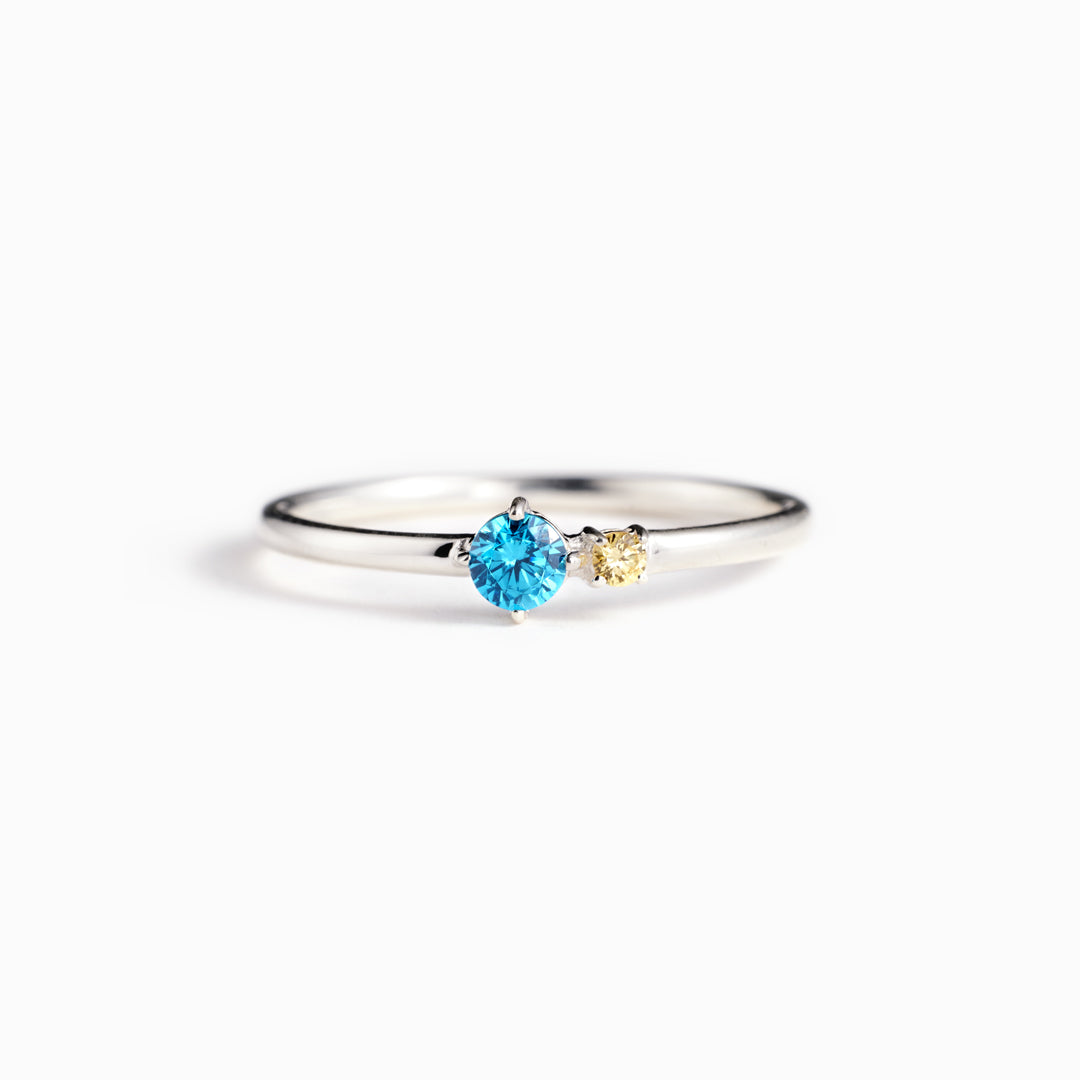 1-6 Birthstones Ring Band