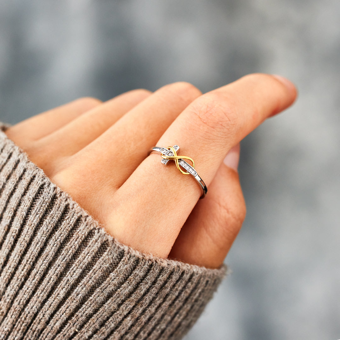 Gods' Promises Are Forever Infinity Cross Ring-Christian Religious Gift