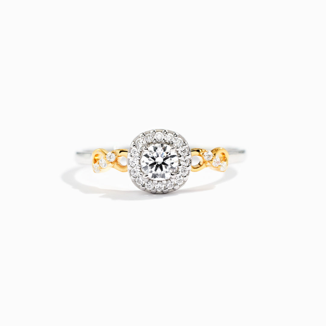 Now&Forever Infinity Cushion Halo Ring
