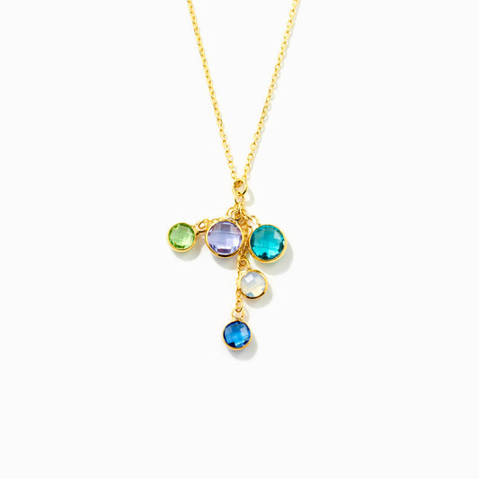 1-8 Birthstones Cascade Necklace
