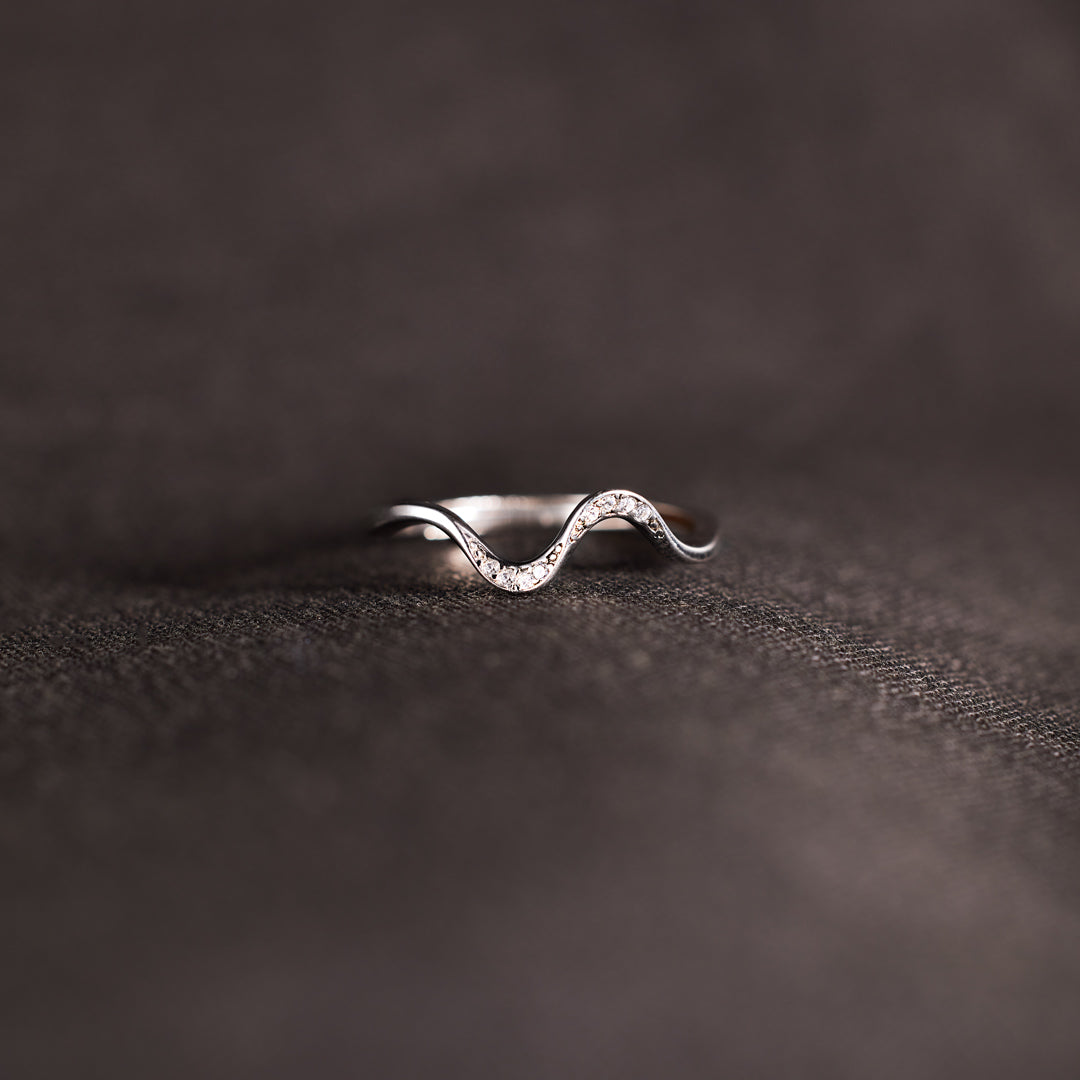 You've Survived Too Many Storms Minimalist Wave Ring