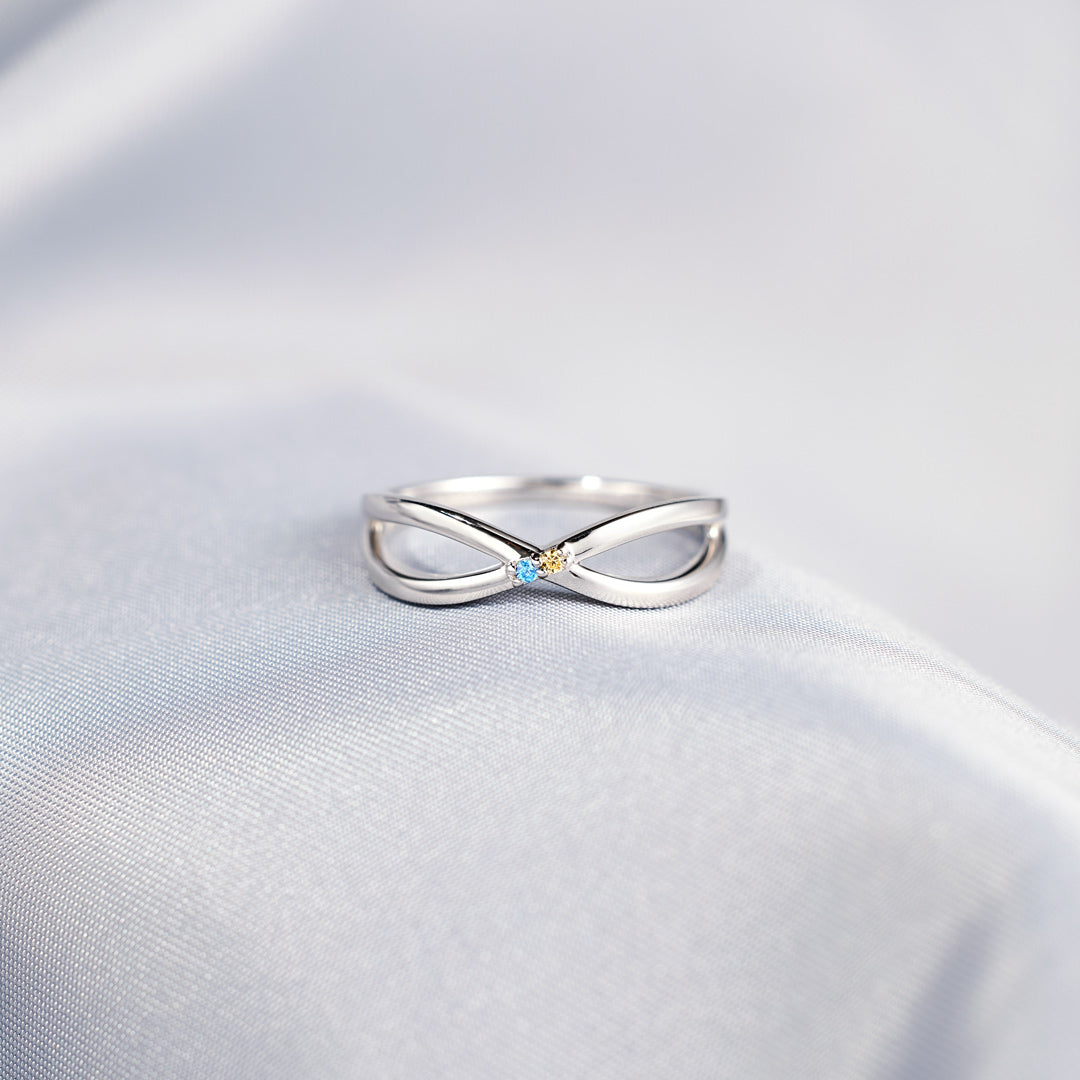 1-6 Birthstones Infinity Ring