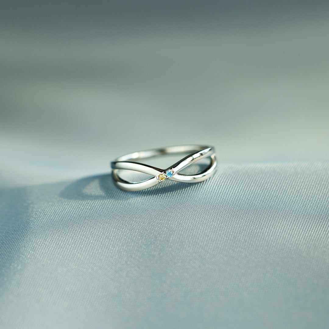 1-6 Birthstones Infinity Ring