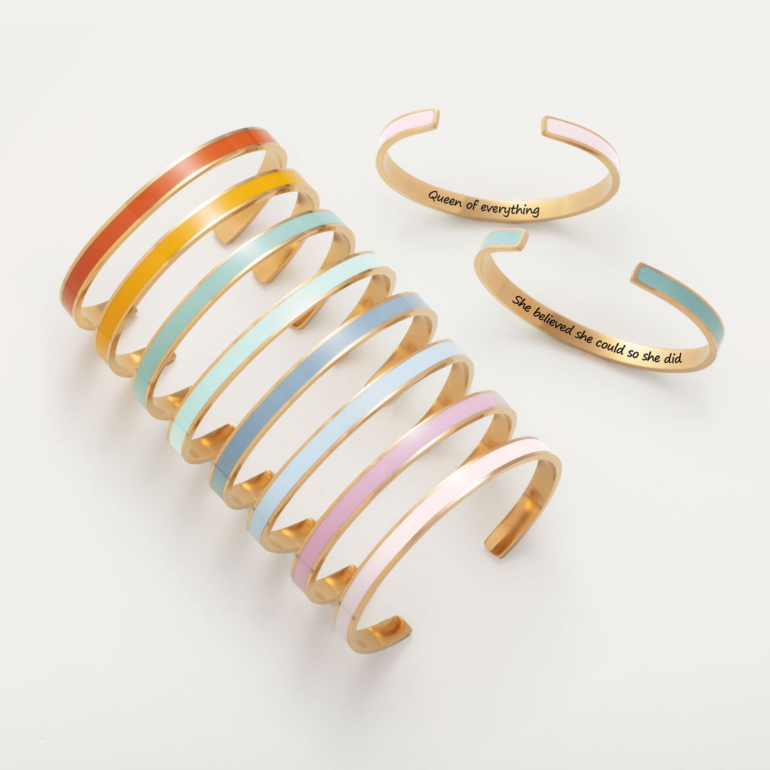 Meaningful Quotes Color Bangle