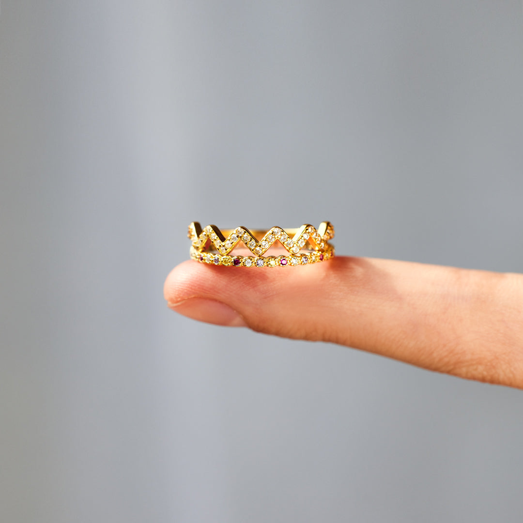 Stackable Highs And Lows Ring Set