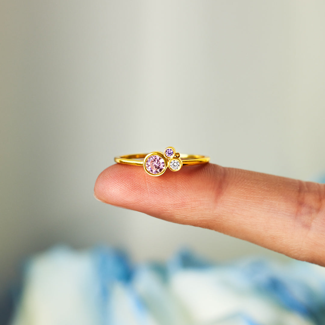 1-7 Birthstones Dots Mothers Ring-Specialized Mother’s day Gift