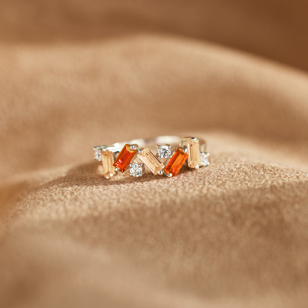 Nobody Has It All Together Orange Band Ring