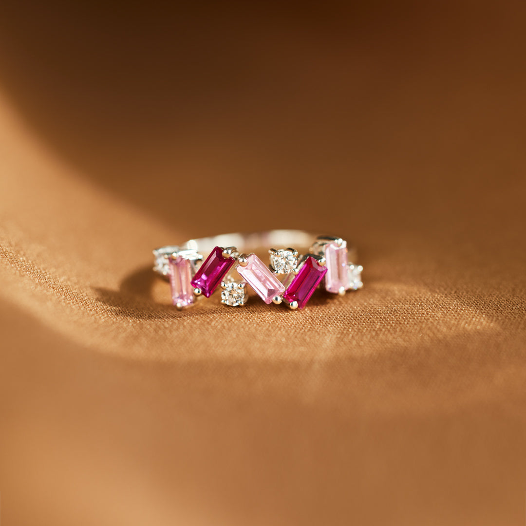 Make Peace Pink Band Ring