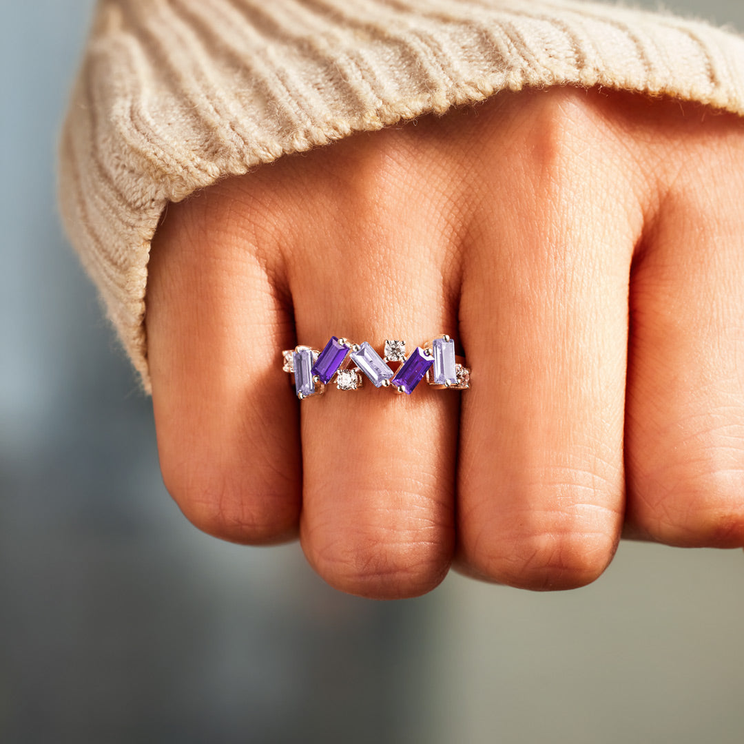 Nobody Has It All Together Purple Band Ring