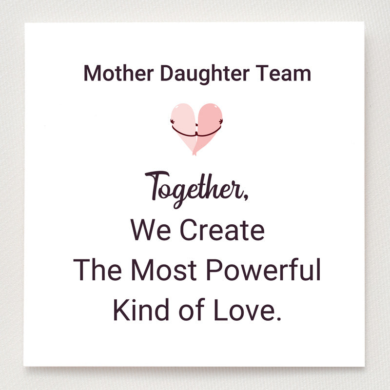 Mother & Daughter Birthstone Heart Necklace