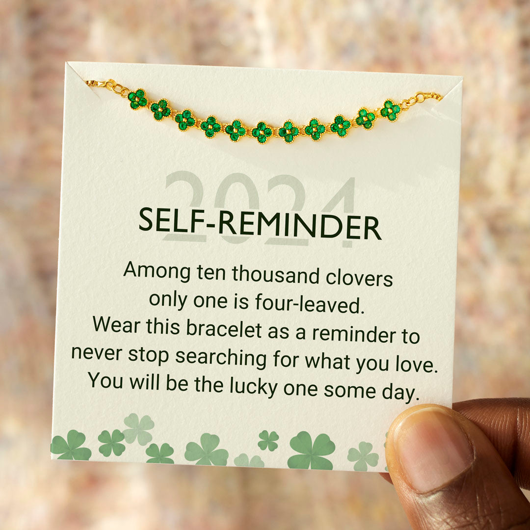 You Will Be The Lucky One Some Day Four-Leaf Clover Bracelet