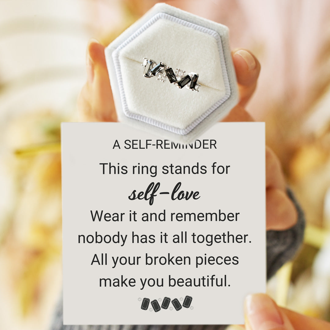 Nobody Has It All Together Black Band Ring