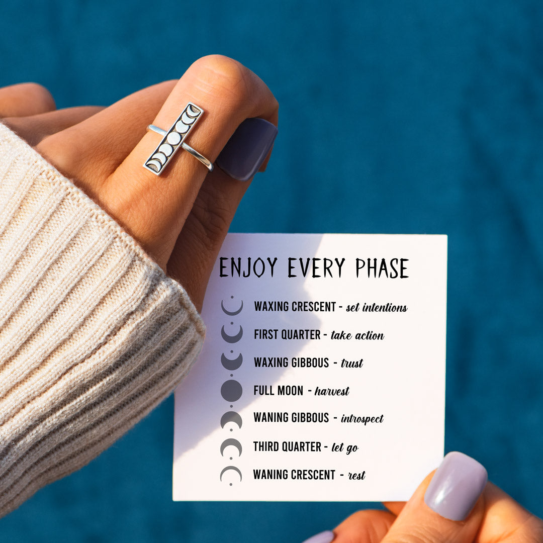 Enjoy Every Phase Moon Phase Ring