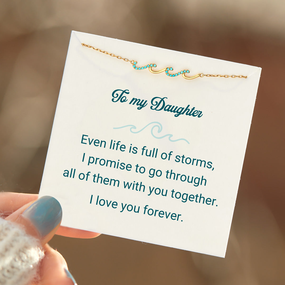 I Will Go Through Storms With You Triple Wave Bracelet