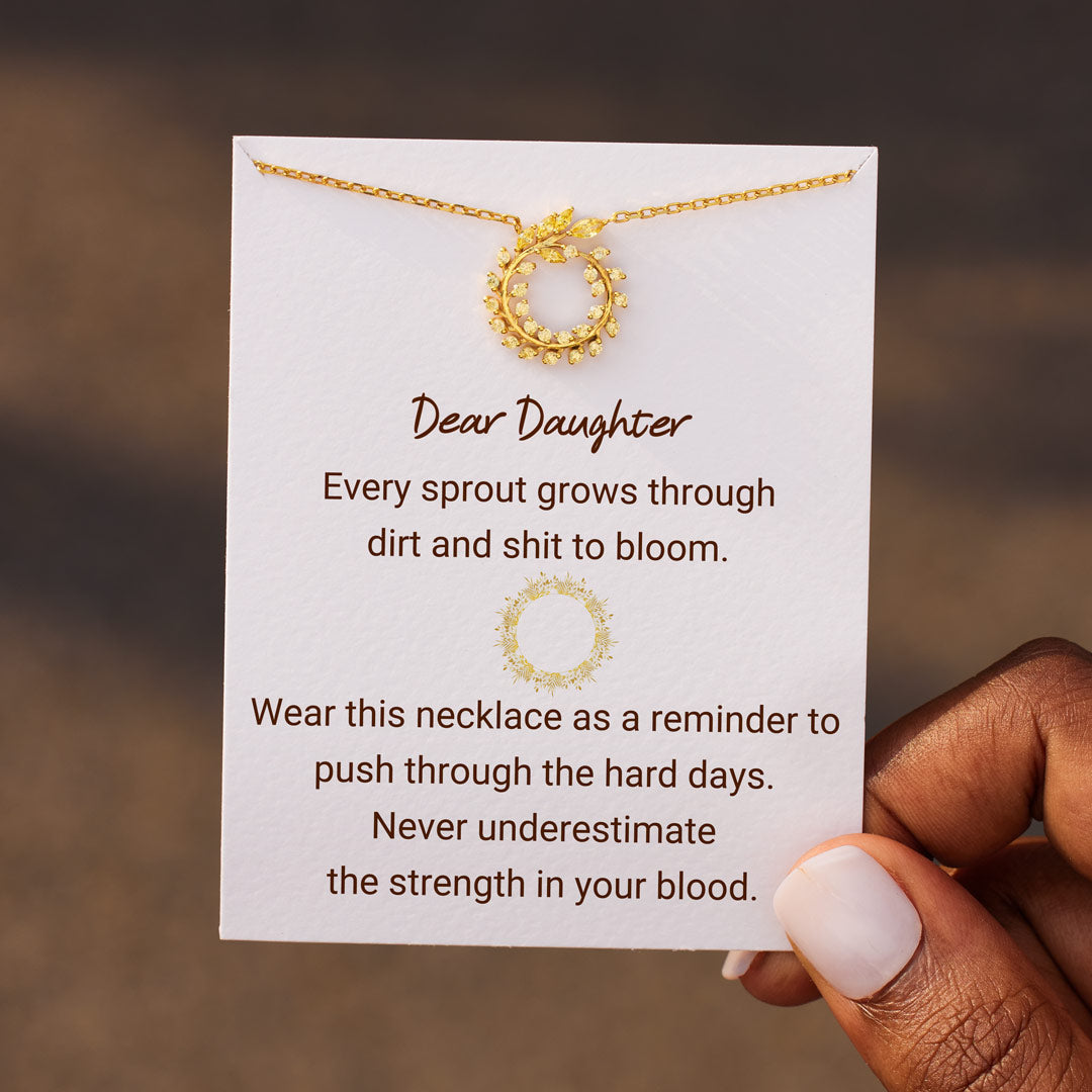 Dear Daughter Golden Circle Necklace