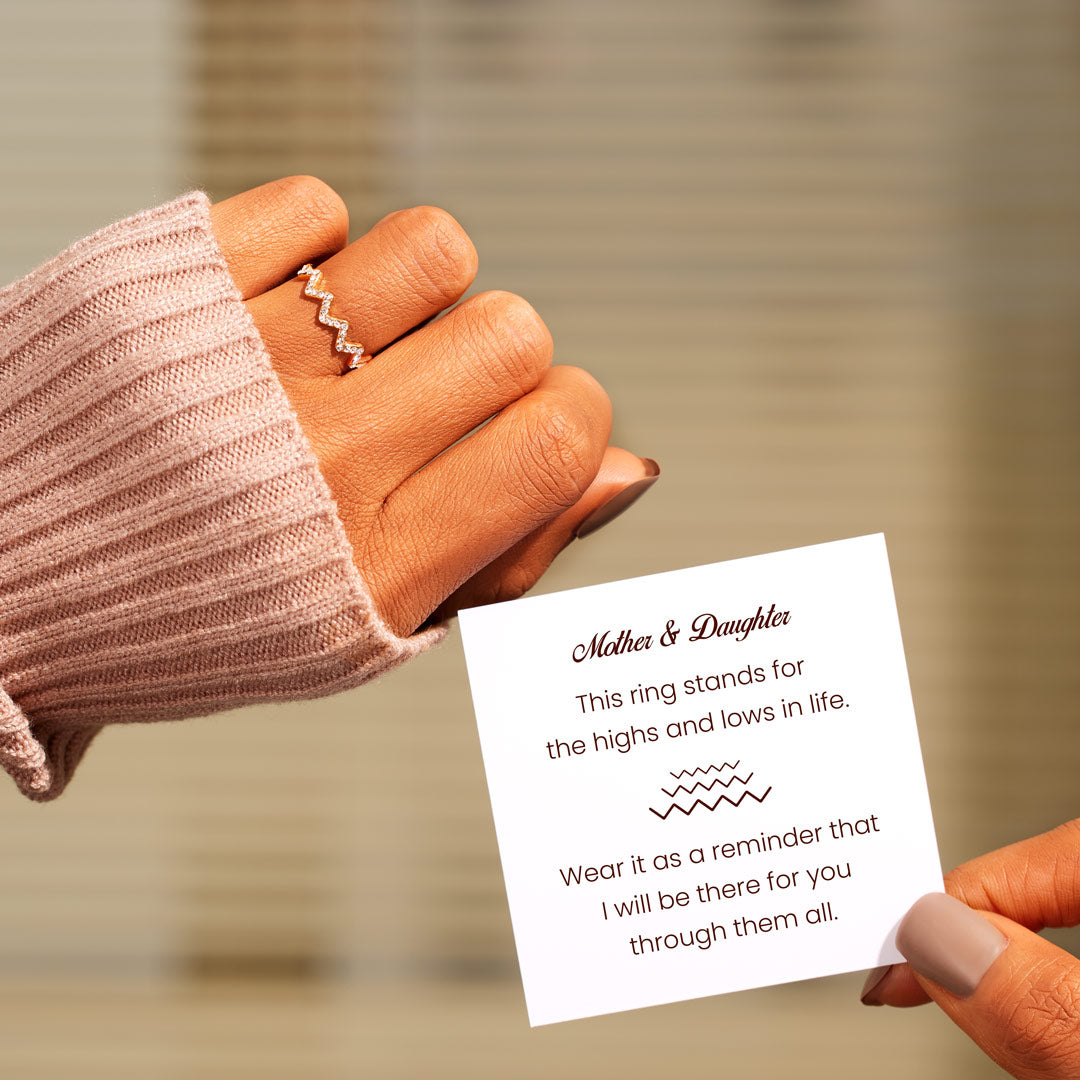 Mother & Daughter Highs And Lows Ring