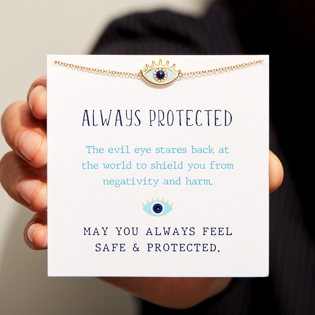 Enamel Evil Eye Bracelet