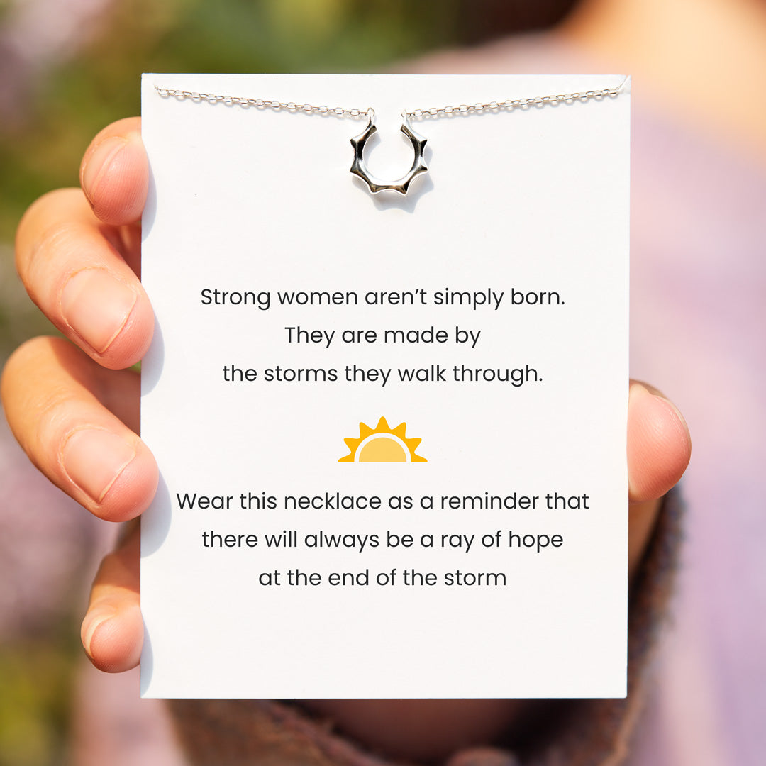 Strong Women Sun Necklace