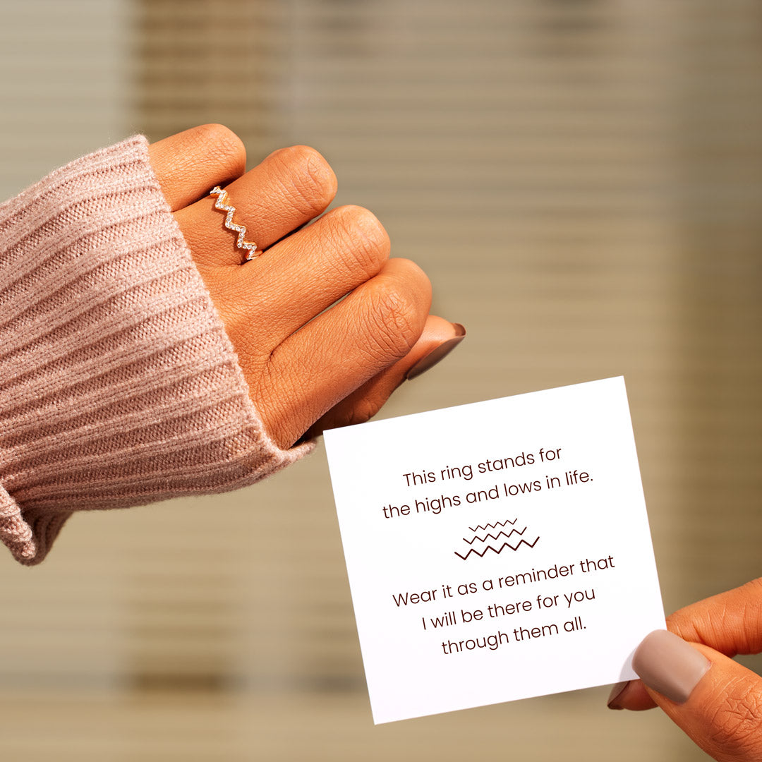 Highs And Lows Ring-Christmas Gift For Friends, Family And Loved Ones