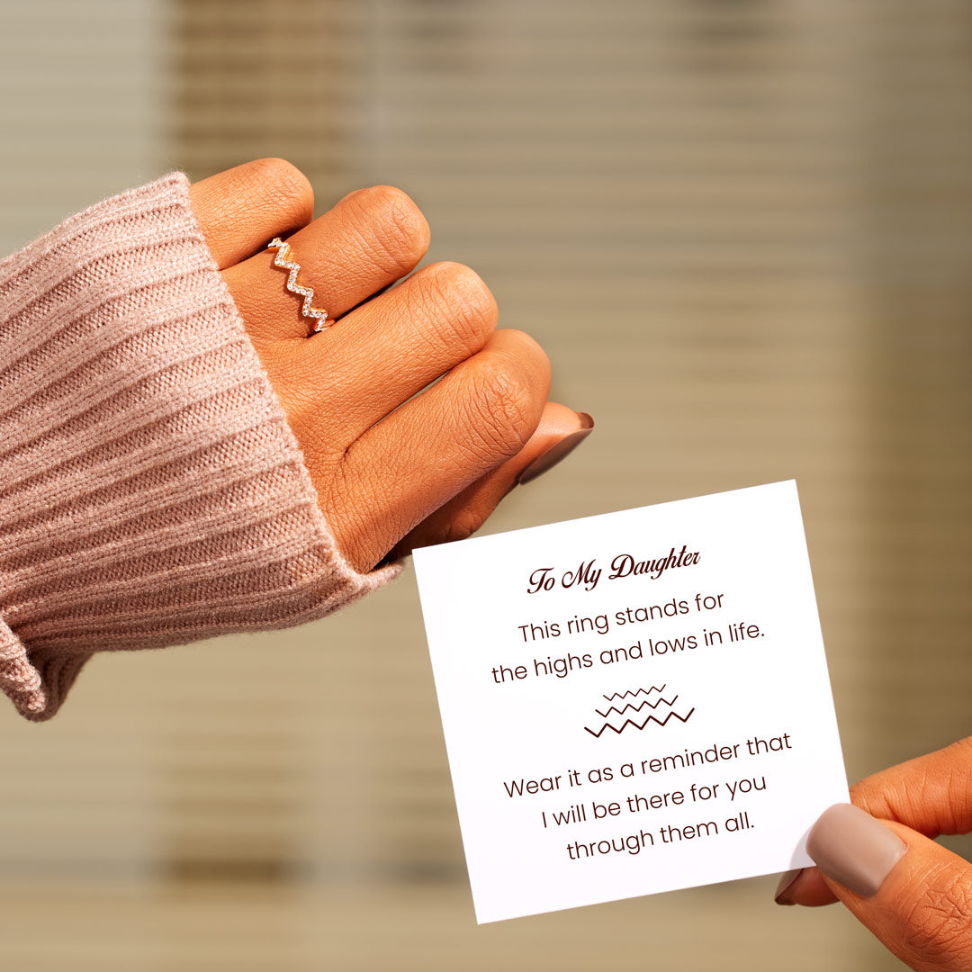 To Daughter From Mom Highs And Lows Ring