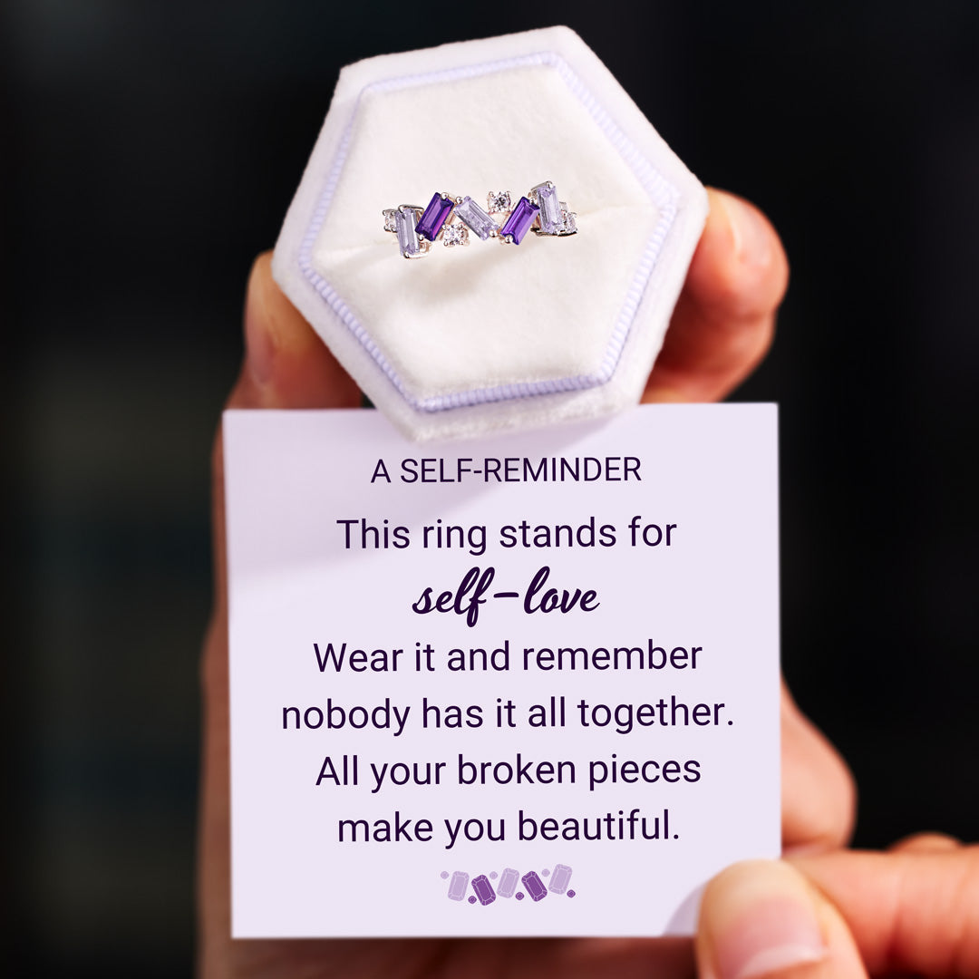 Nobody Has It All Together Purple Band Ring