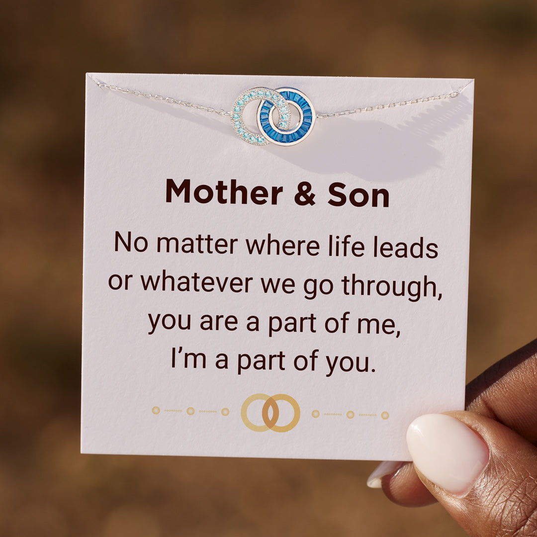 Mother & Son Linking Circles Bracelet