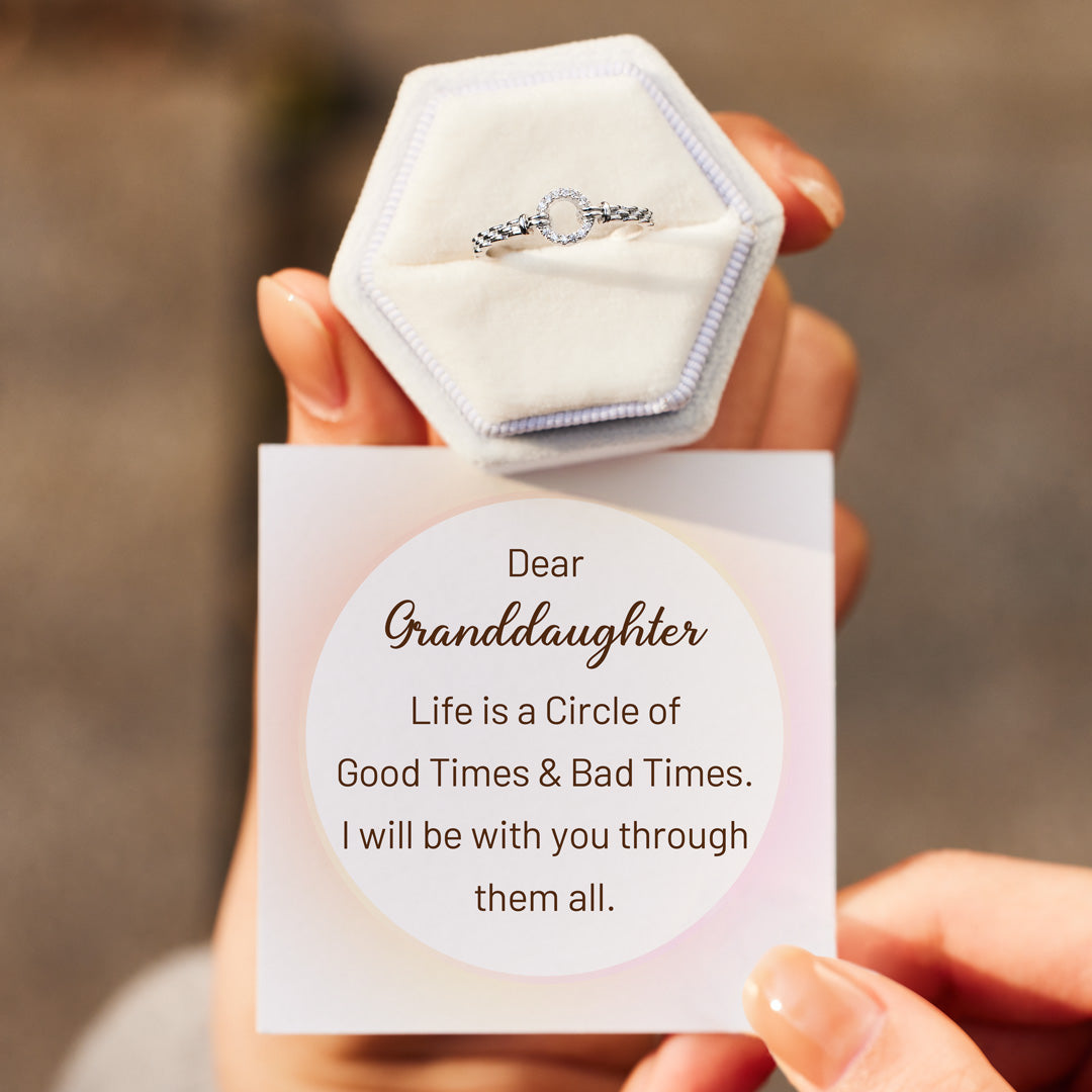 I Will Be With You Pavé Open Circle Ring