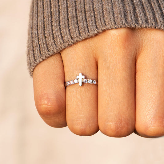 Storms Of Life Cross Arch Ring