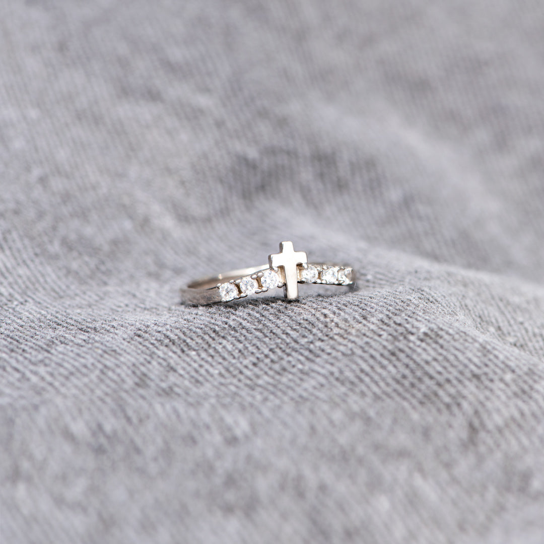 Storms Of Life Cross Arch Ring