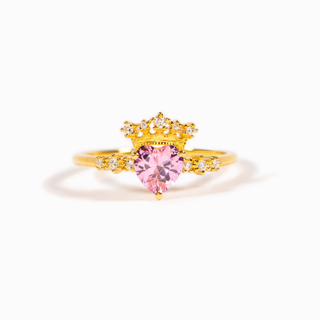Courage Dear Heart Crown Ring