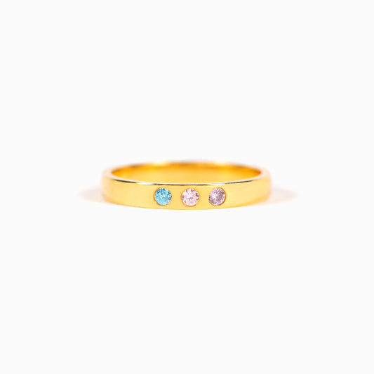 1-7 Birthstones Ring Band