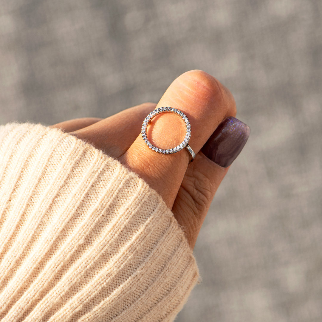 Karma Pavé Circle Eternity Ring