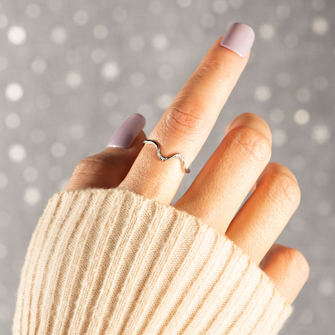 You've Survived Too Many Storms Minimalist Wave Ring