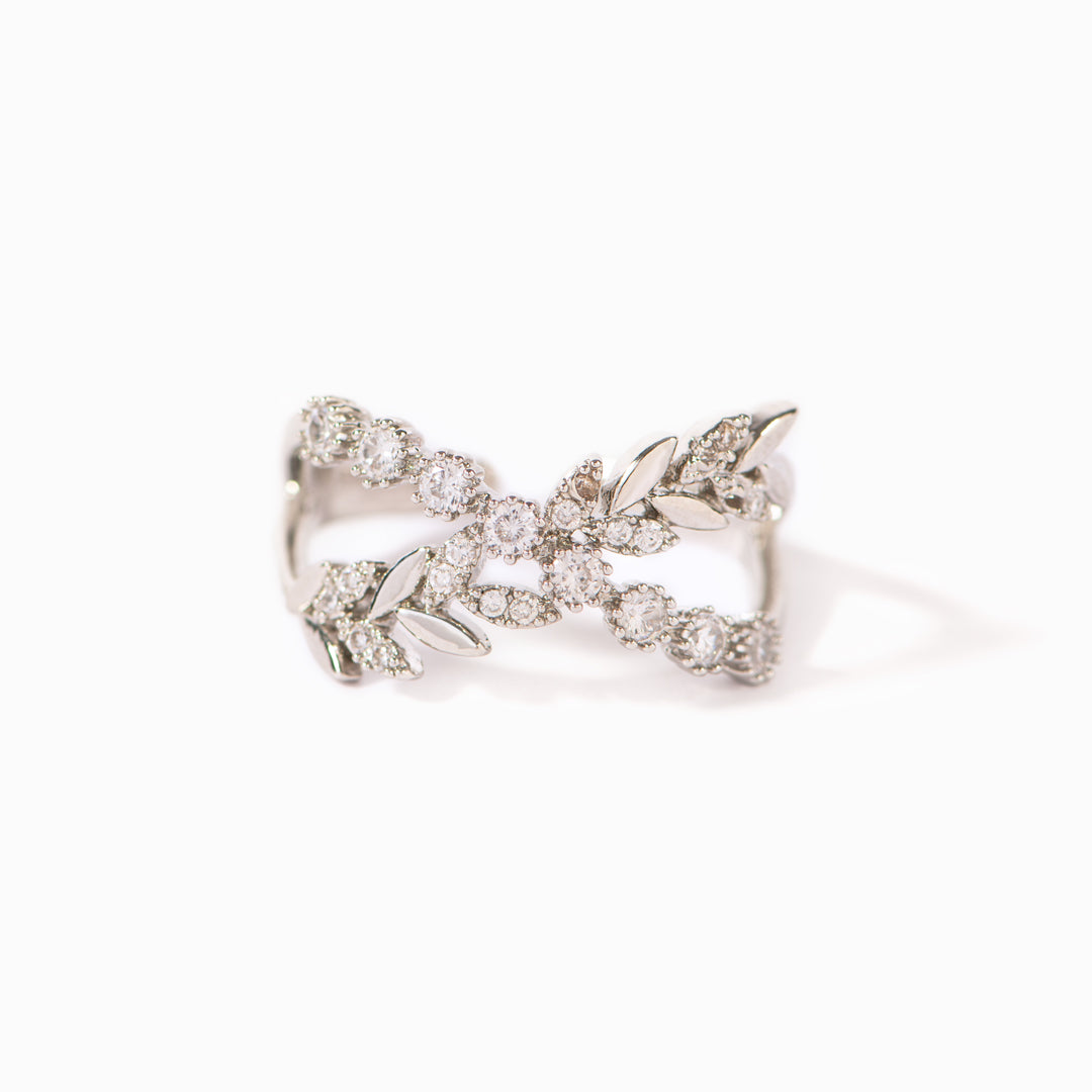 Grow Through Your Struggles Leaf Ring