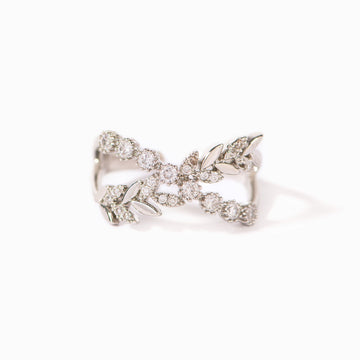 Grow Through Your Struggles Leaf Ring