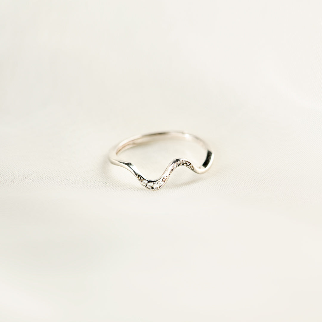 You've Survived Too Many Storms Minimalist Wave Ring