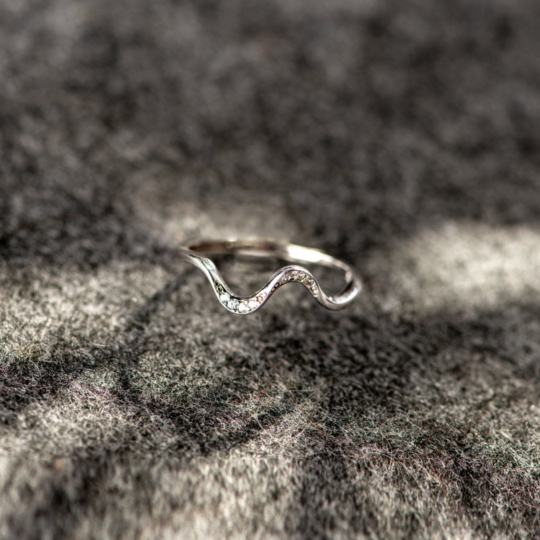 You've Survived Too Many Storms Minimalist Wave Ring