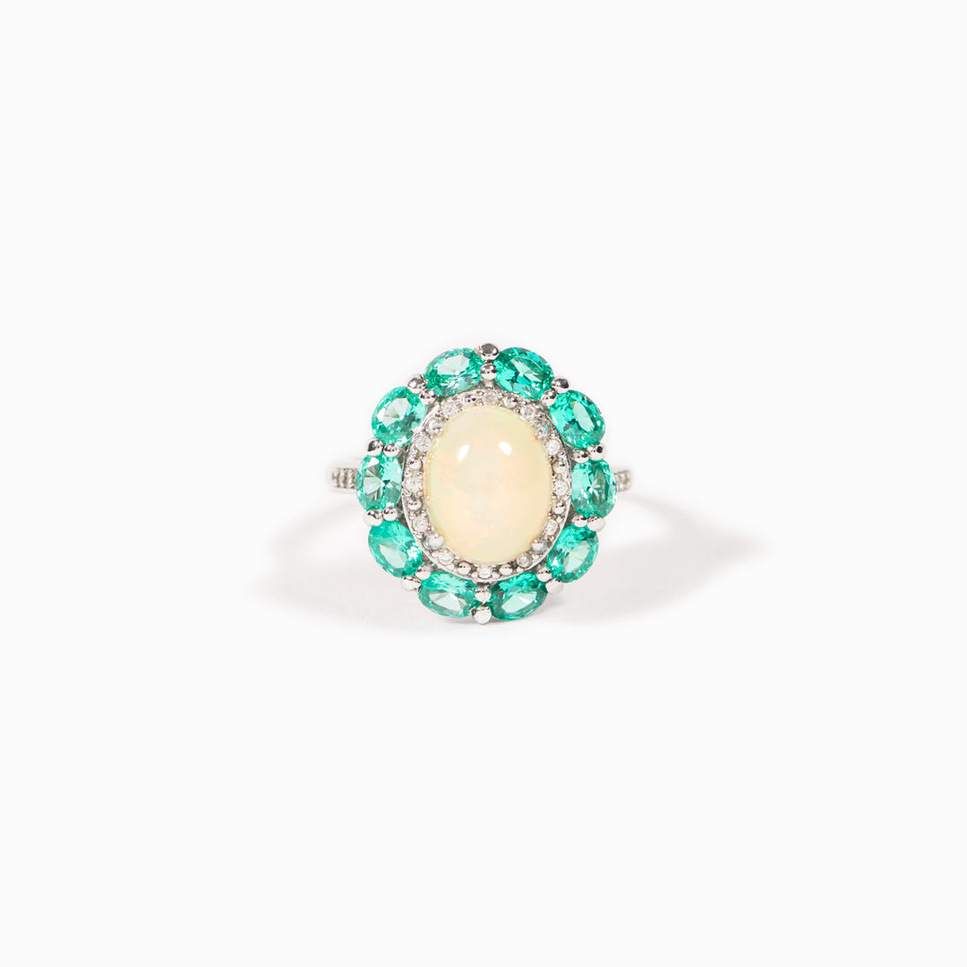 Resilience Flowery Opal Ring