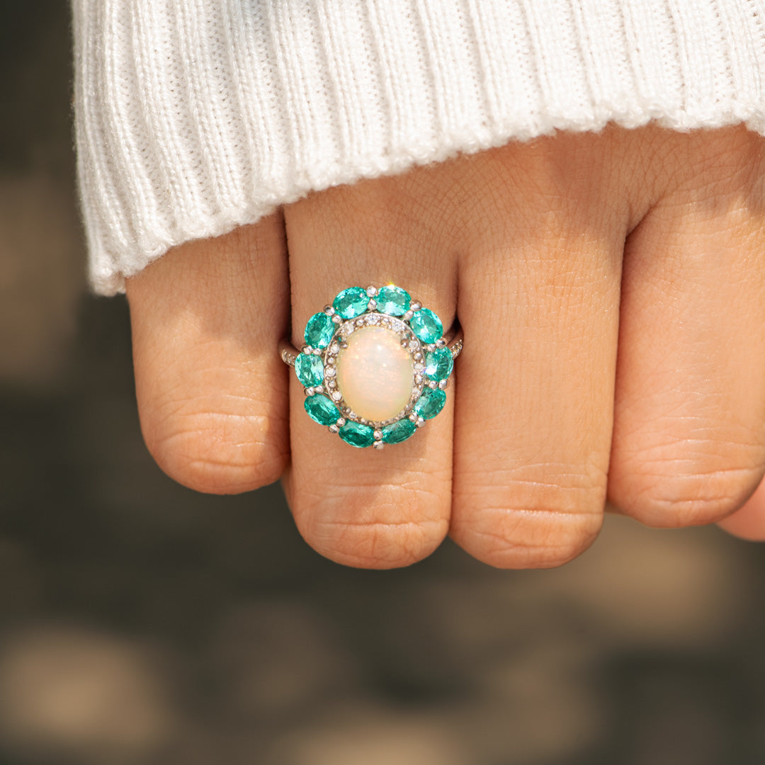 Resilience Flowery Opal Ring