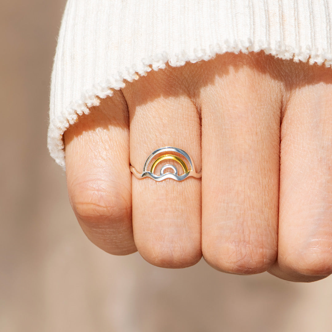 We Overcome Arch Rainbow Ring