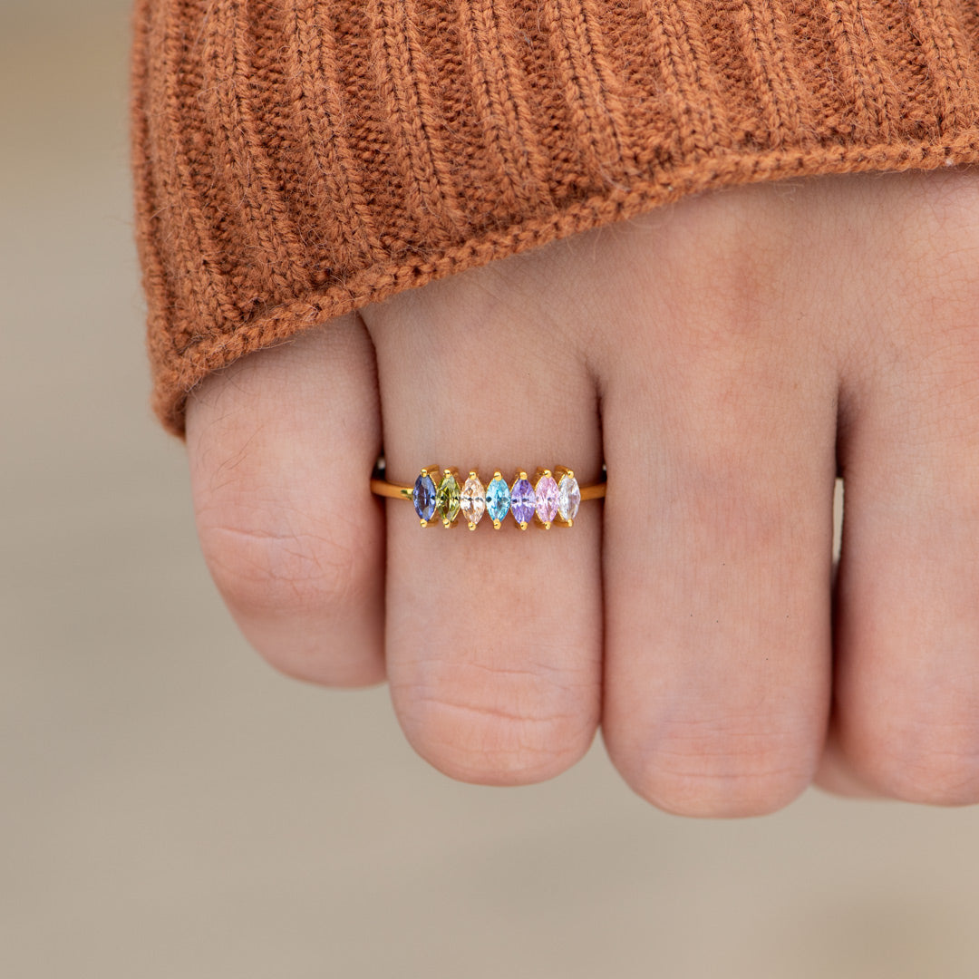 1-14 Marquise Birthstone Ring