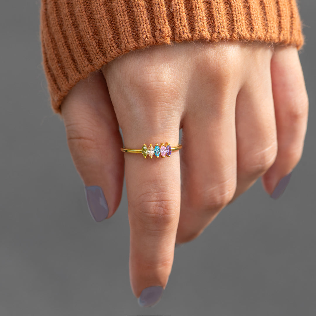 1-14 Marquise Birthstone Ring