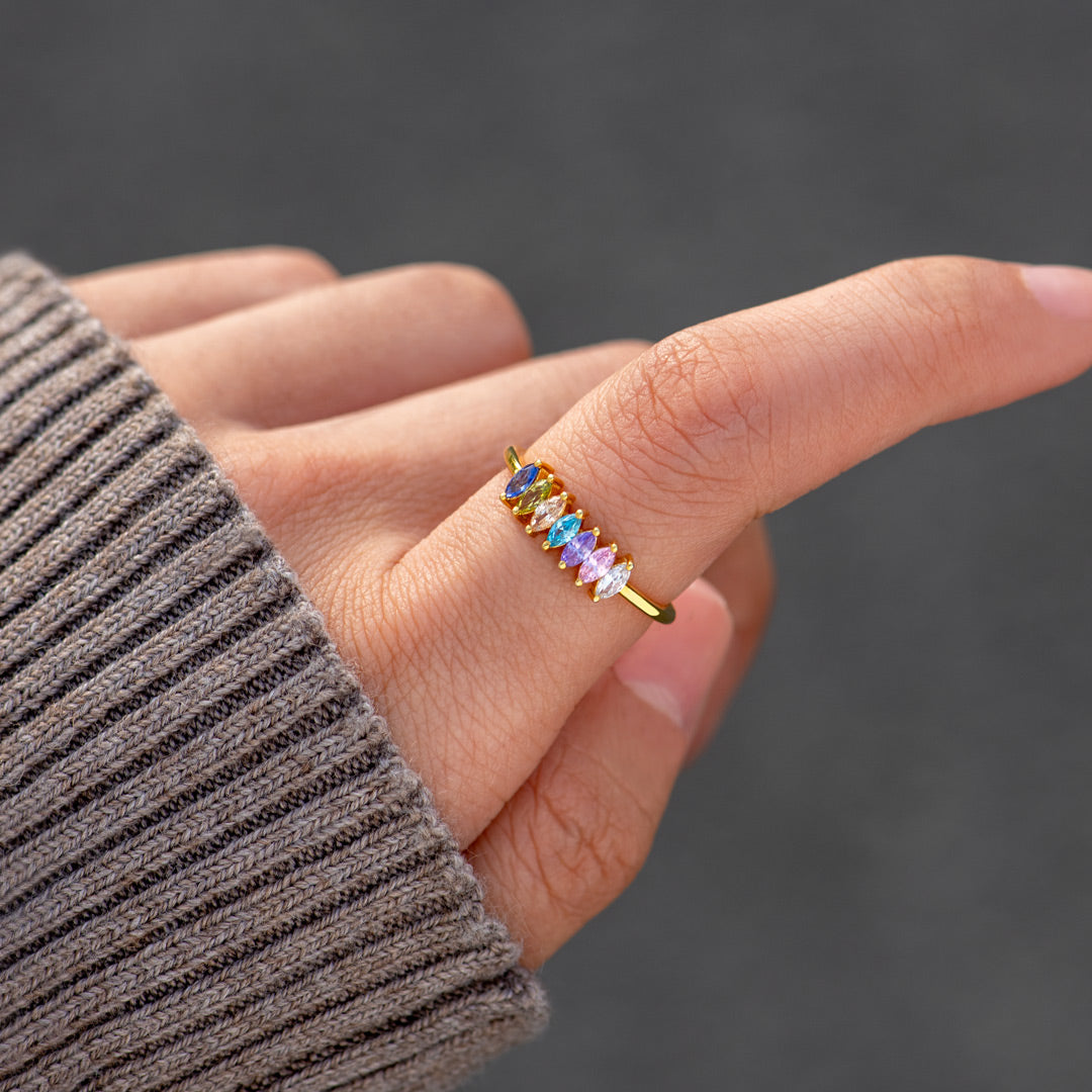 1-14 Marquise Birthstone Ring