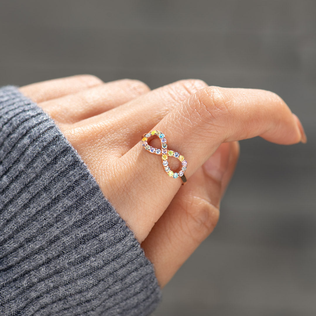 Best Biches To Infinity And Beyond Rainbow Infinity Ring